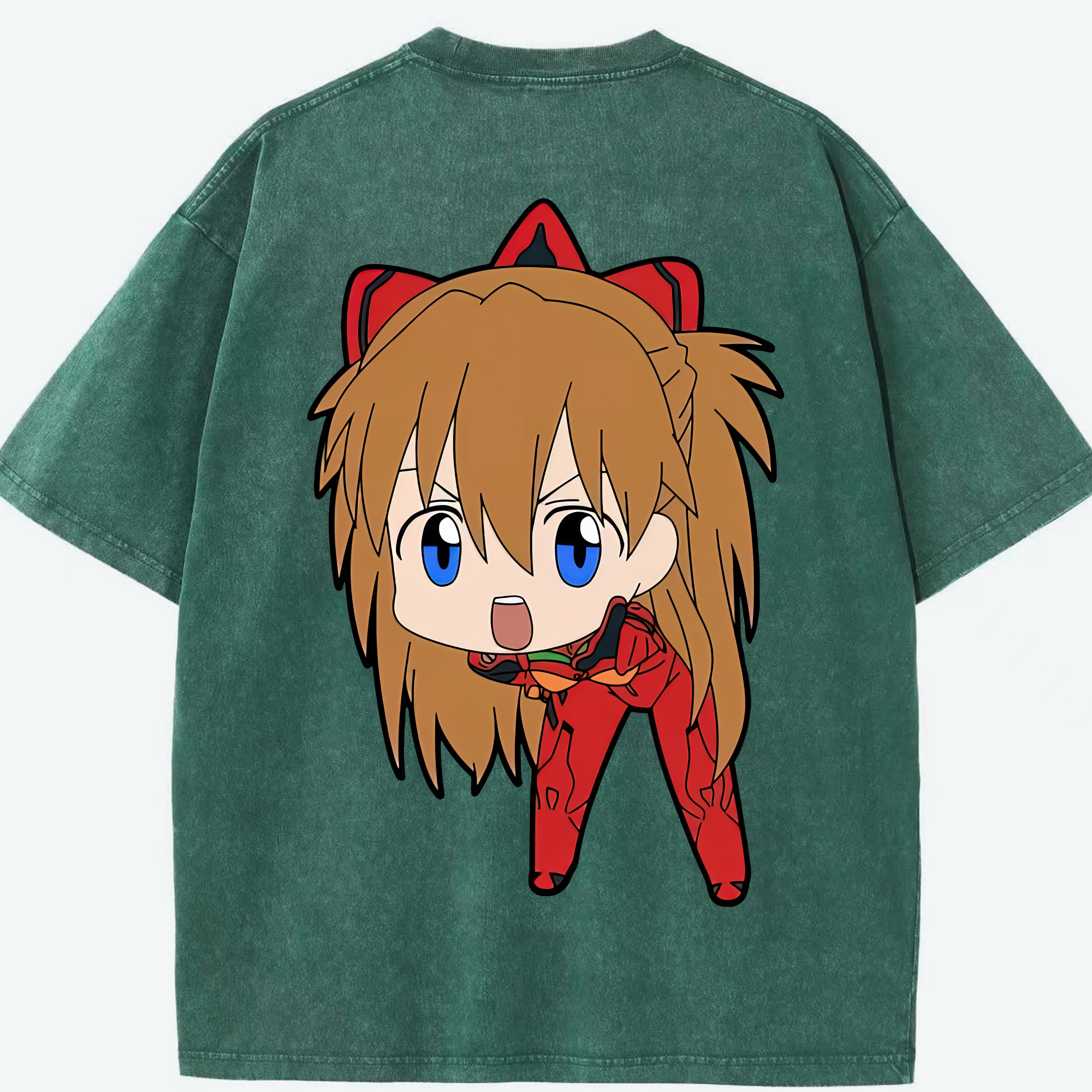 （画像用） EVA 新世紀エヴァンゲリオン 綿100% ヴィンテージ風 半袖Tシャツ（背面プリント）